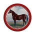 English Thoroghbred Red 16" Round Pebble Placemats, Set of 4 - nicolettemayer.com
