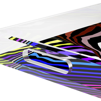 Euphoria at the Watering Hole Acrylic Rectangle Decorative Tray, by Nicolette Mayer
