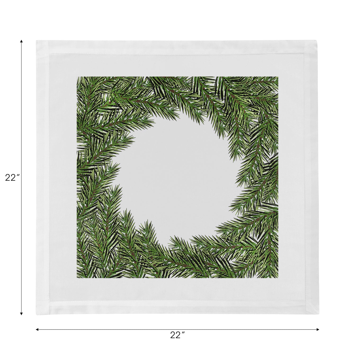 Evergreen Cotton Sateen Dinner Napkins