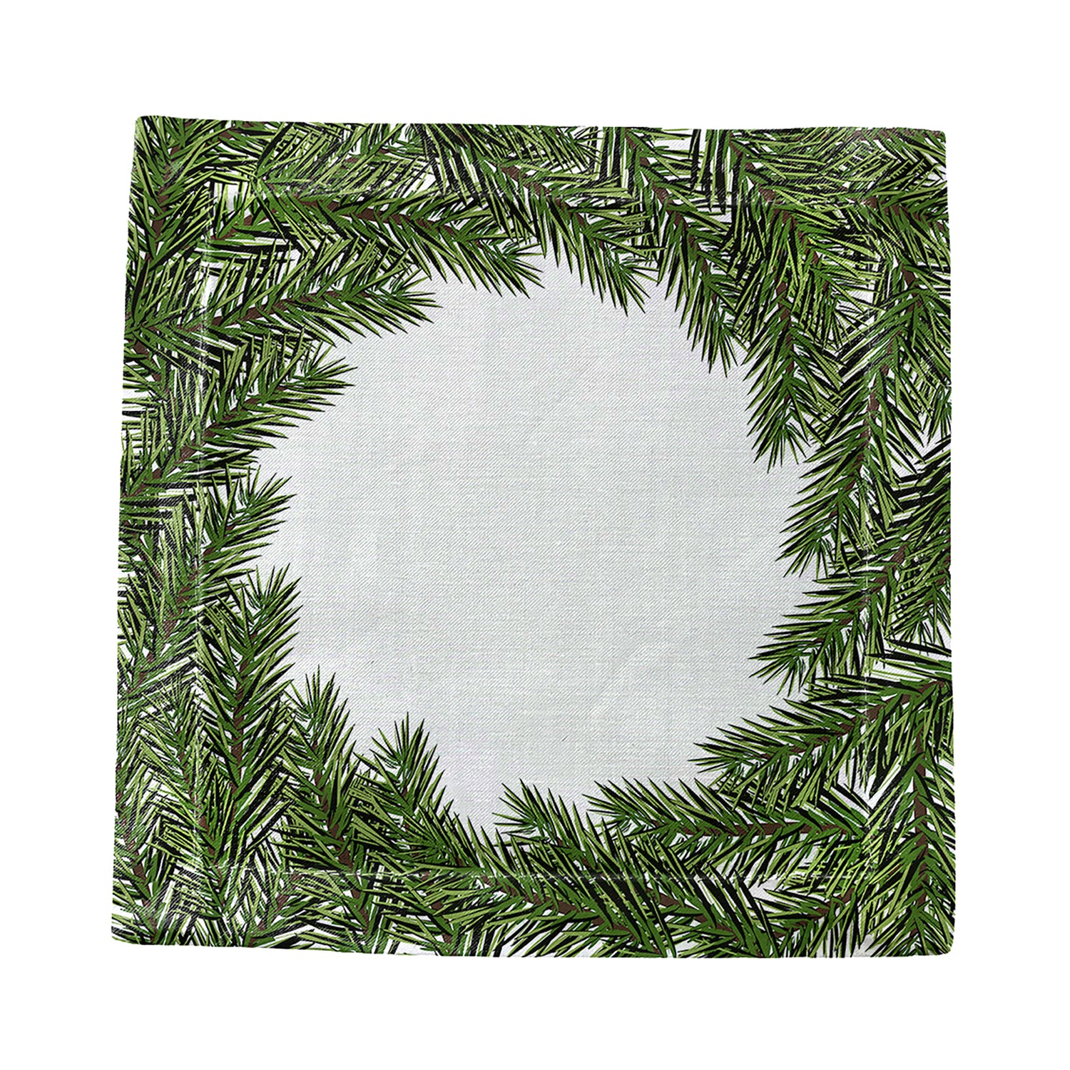 Evergreen Cotton Sateen Cocktail Napkins