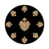 Ex Vote Black 16" Round Pebble Placemats, Set of 4 - nicolettemayer.com
