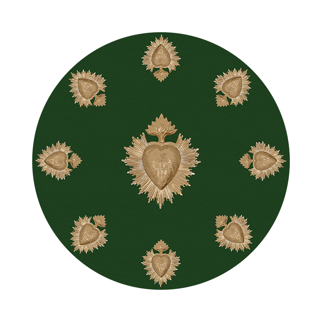 Ex Vote Evergreen 16" Round Pebble Placemats, Set of 4 - nicolettemayer.com