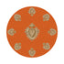 Ex Vote Orange 16" Round Pebble Placemats, Set of 4 - nicolettemayer.com
