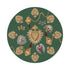 Ex Vote Sacred Hearts Evergreen 16" Round Pebble Placemats, Set of 4 - nicolettemayer.com
