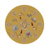 Ex Vote Sacred Hearts Gold 16" Round Pebble Placemats, Set of 4 - nicolettemayer.com
