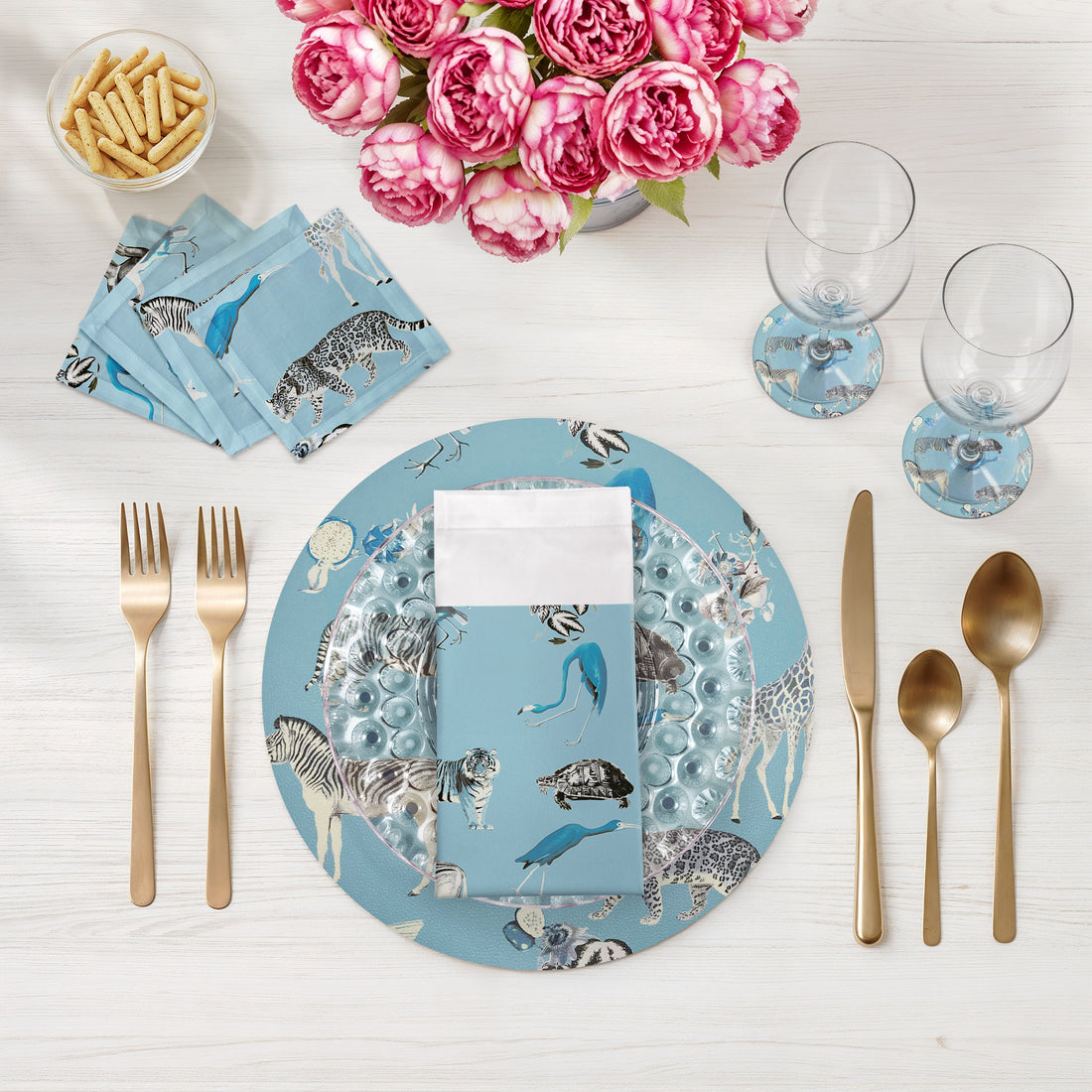 Exotix Stamford Vegan Leather Round Pebble Placemat - nicolettemayer.com