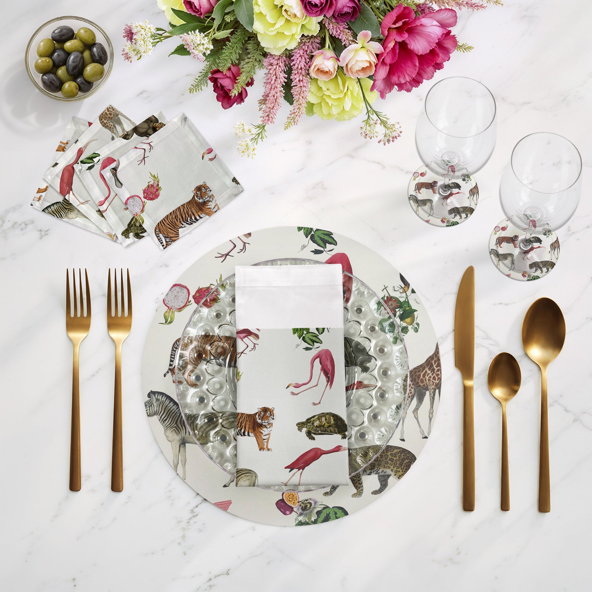 Exotix Natural Cotton Sateen Dinner Napkins - nicolettemayer.com