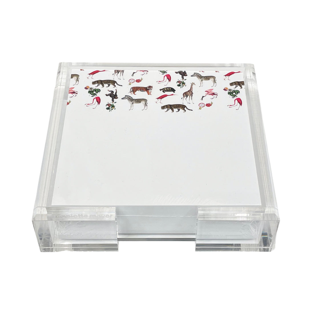 Exotix Natural Note Card With Acrylic Holder