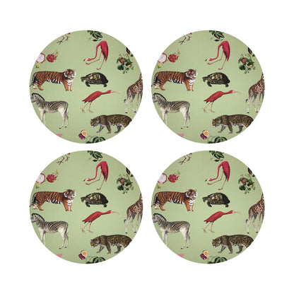 Exotix Vegan Leather Round Pebble Placemat - nicolettemayer.com