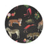 Exotix Black 16" Round Pebble Placemats, Set of 4 - nicolettemayer.com
