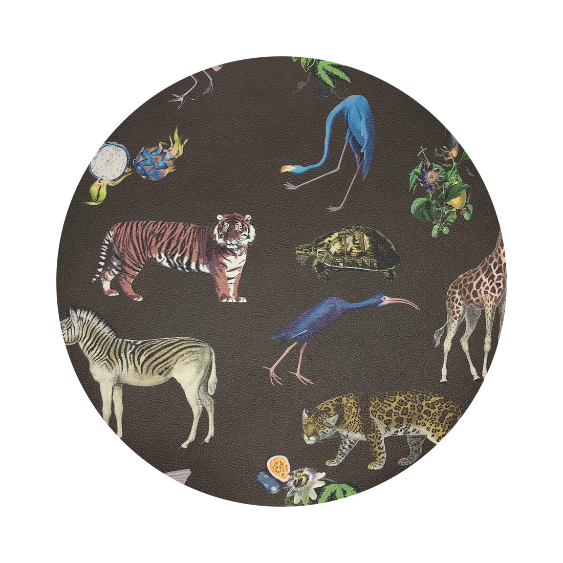 Exotix Brown 16&quot; Round Pebble Placemat, Set Of 4 - nicolettemayer.com