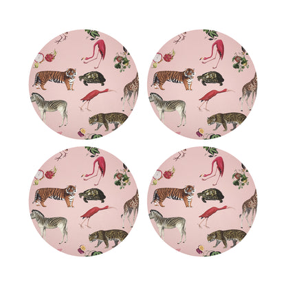 Exotix Vegan Leather Round Pebble Placemat - nicolettemayer.com