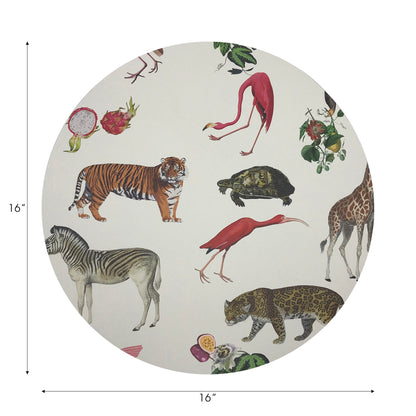 Set de table rond Exotix Natural 16&quot; (40 cm), lot de 4