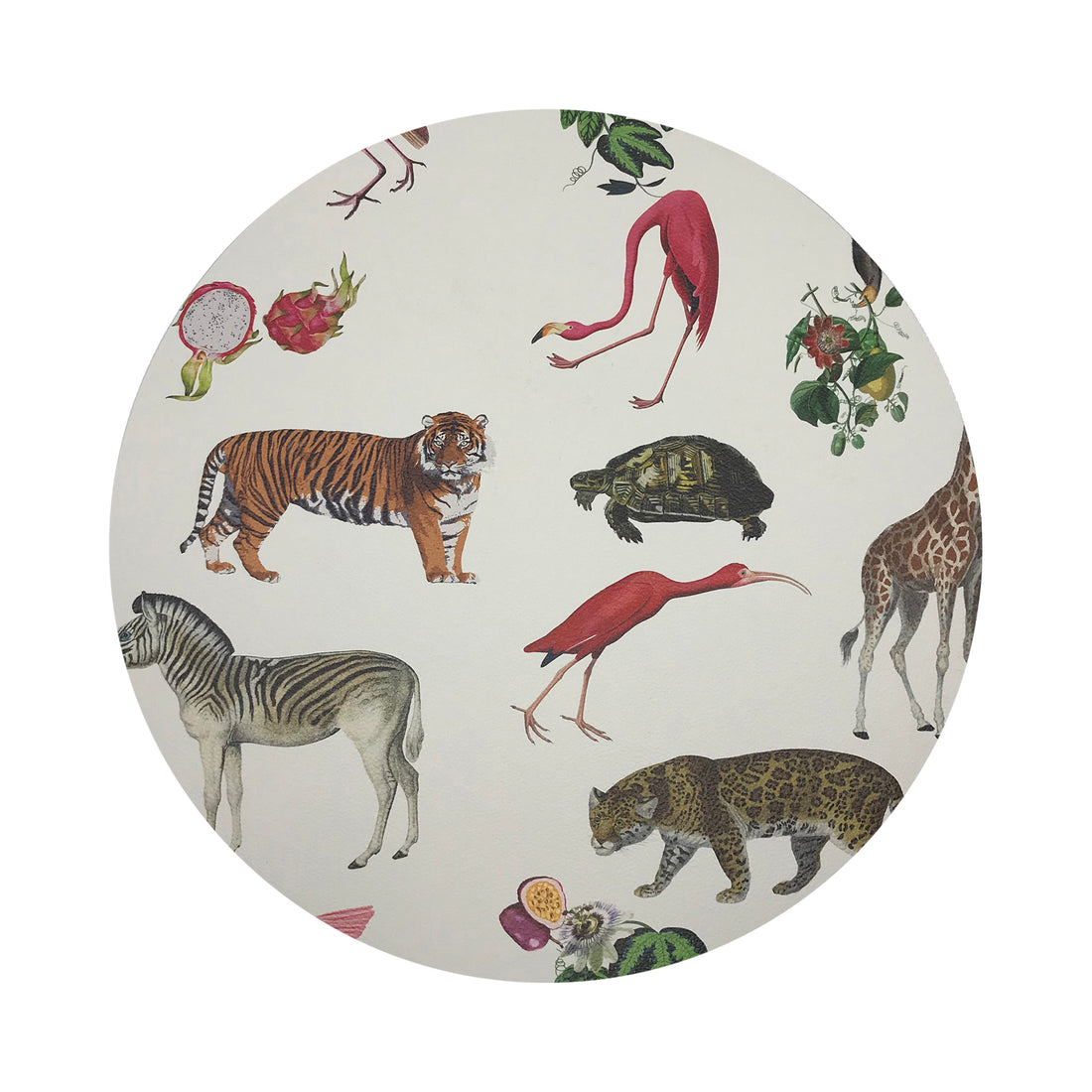 Exotix Natural 16&quot; Round Pebble Placemat, Set Of 4 - nicolettemayer.com