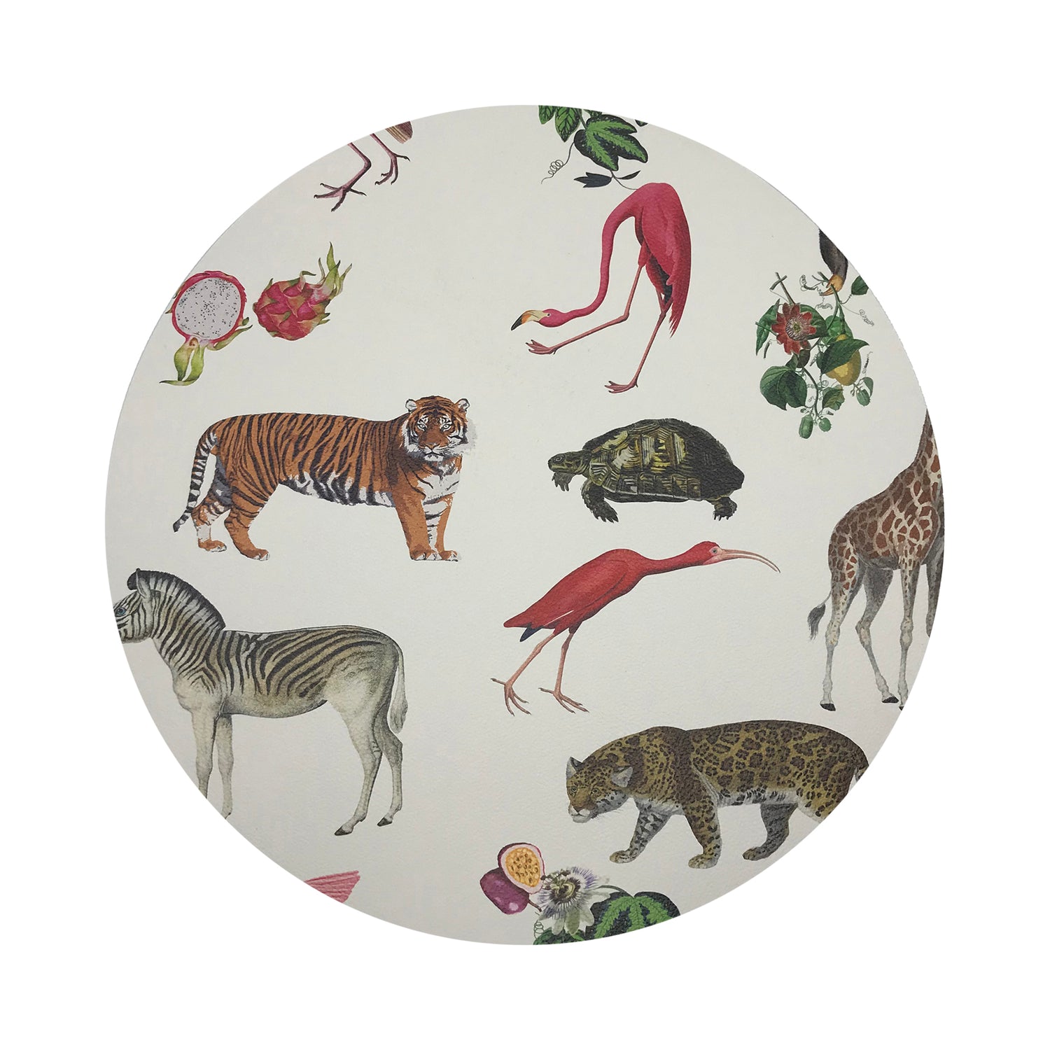 Exotix Natural 16&quot; Round Pebble Placemats, Set of 4 - nicolettemayer.com
