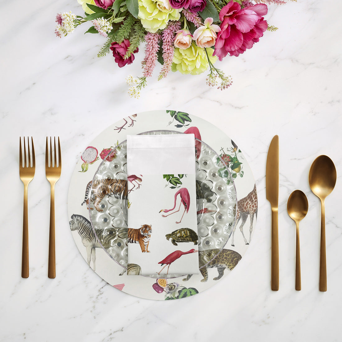 EXOTIX NATURAL 22"X22" HEMSTITCH DINNER NAPKIN, SET OF 4 - nicolettemayer.com