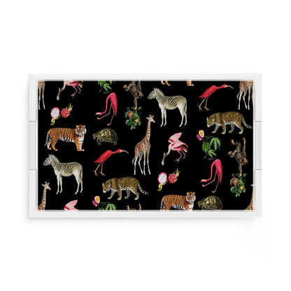 Exotix Black 17X10.5 Acrylic Tray - nicolettemayer.com
