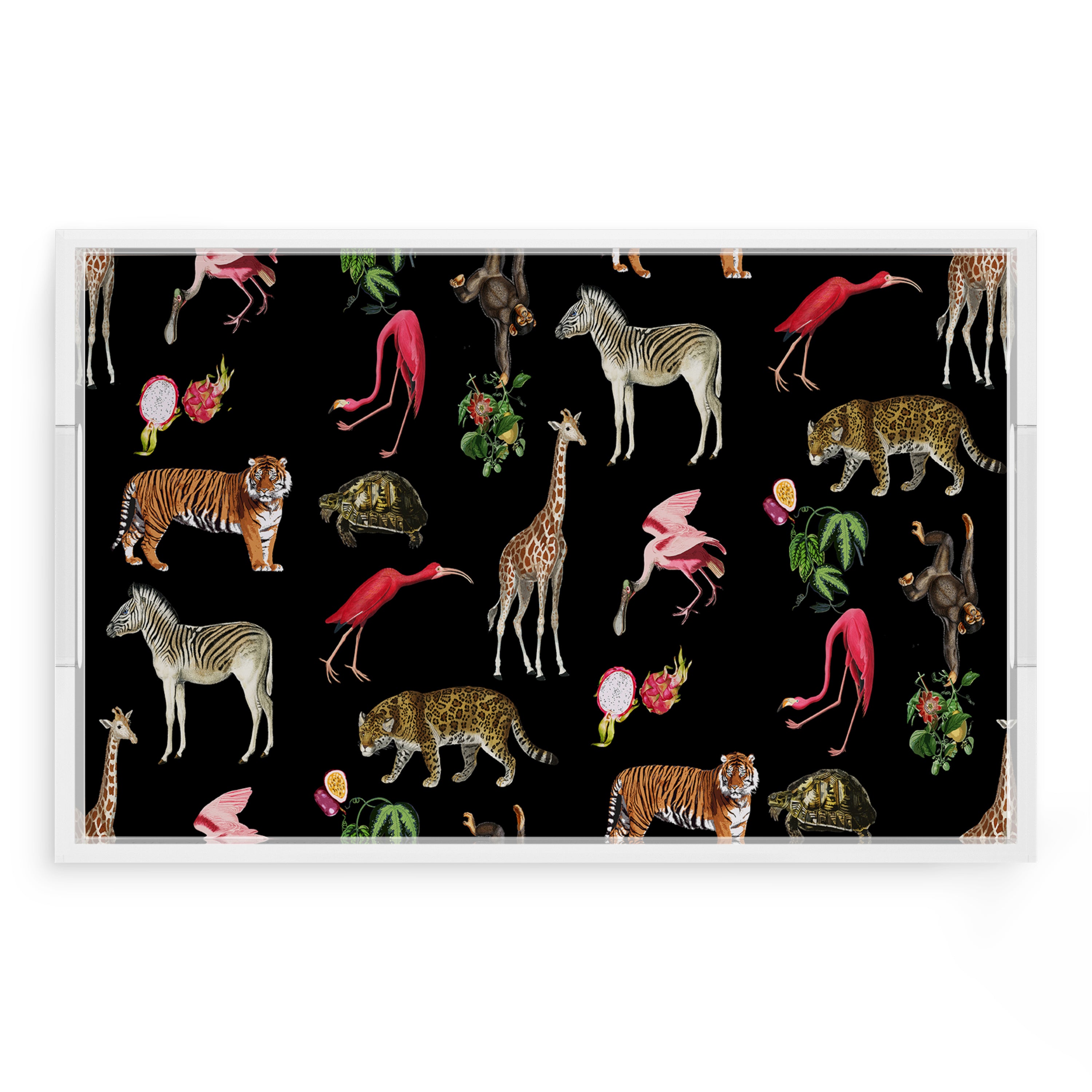 Exotix Black 22.5X14.5 Acrylic Tray - nicolettemayer.com
