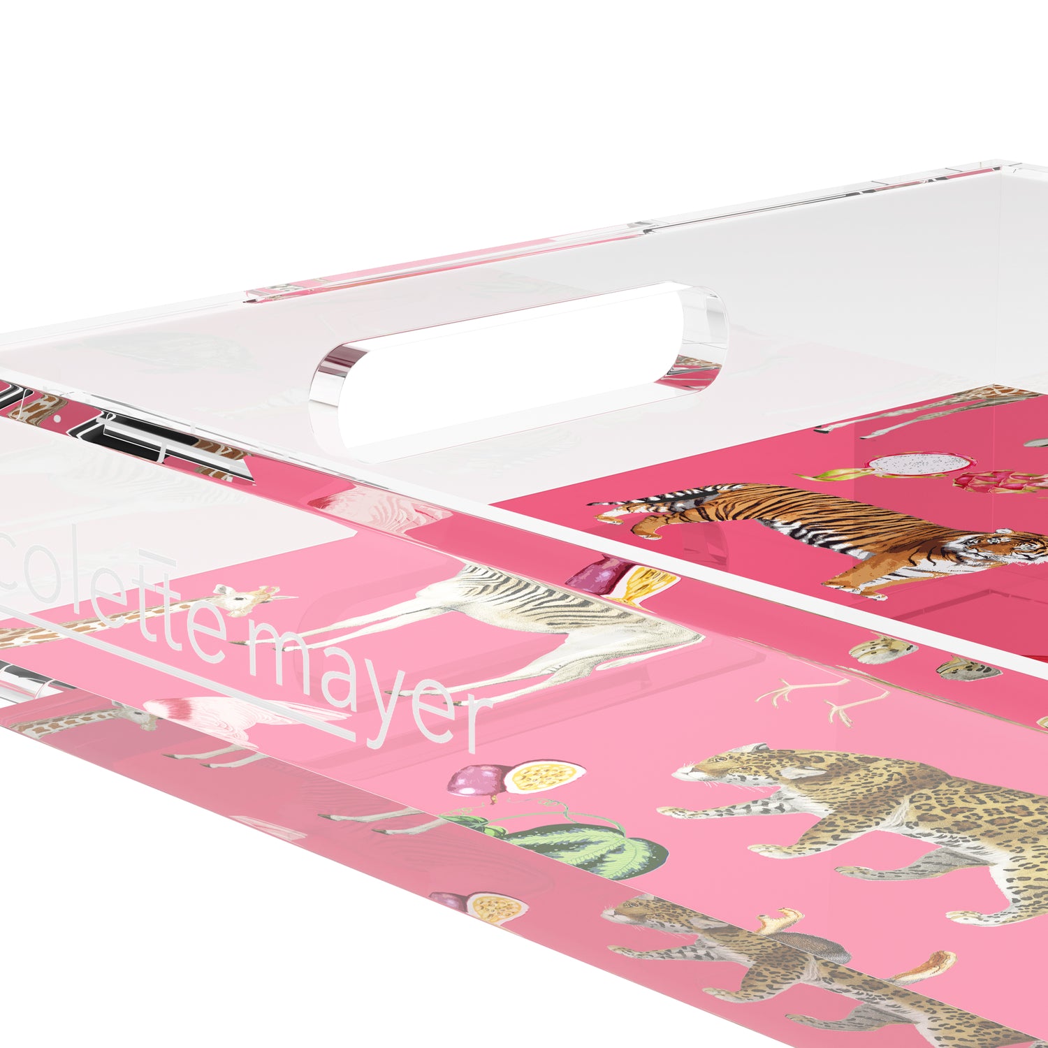 Exotix Cherry 17X10.5 Acrylic Tray - nicolettemayer.com
