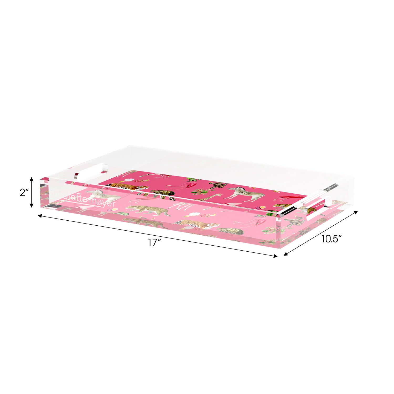 Exotix Cherry 17X10.5 Acrylic Tray - nicolettemayer.com
