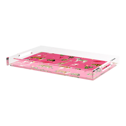 Exotix Cherry 22.5X14.5 Acrylic Tray - nicolettemayer.com
