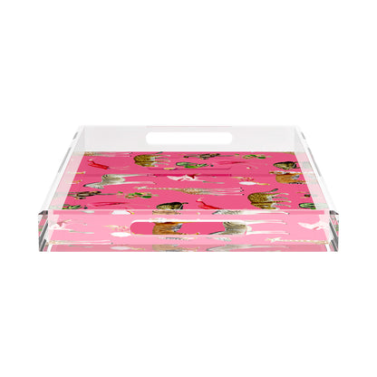 Exotix Cherry 22.5X14.5 Acrylic Tray - nicolettemayer.com

