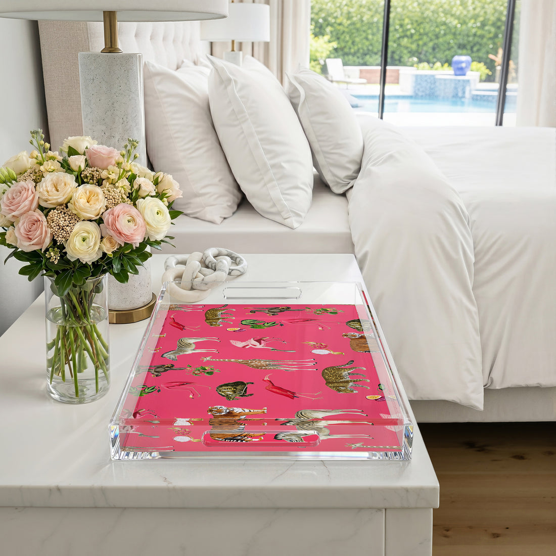 Exotix Cherry 22.5X14.5 Acrylic Tray - nicolettemayer.com
