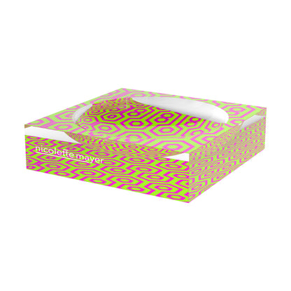 Eyepop Lime Fuschia Acrylic Candy Catchall Dish