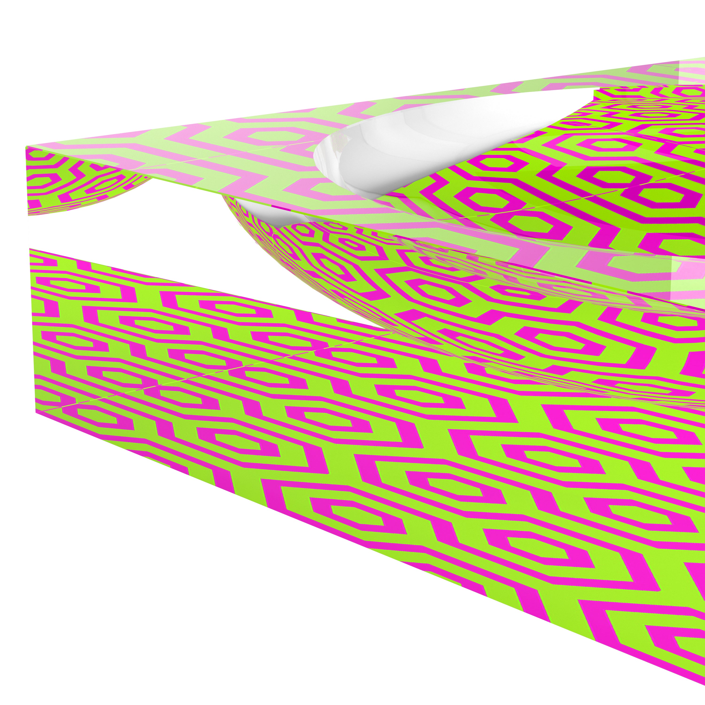 Eyepop Lime Fuschia Acrylic Candy Catchall Dish