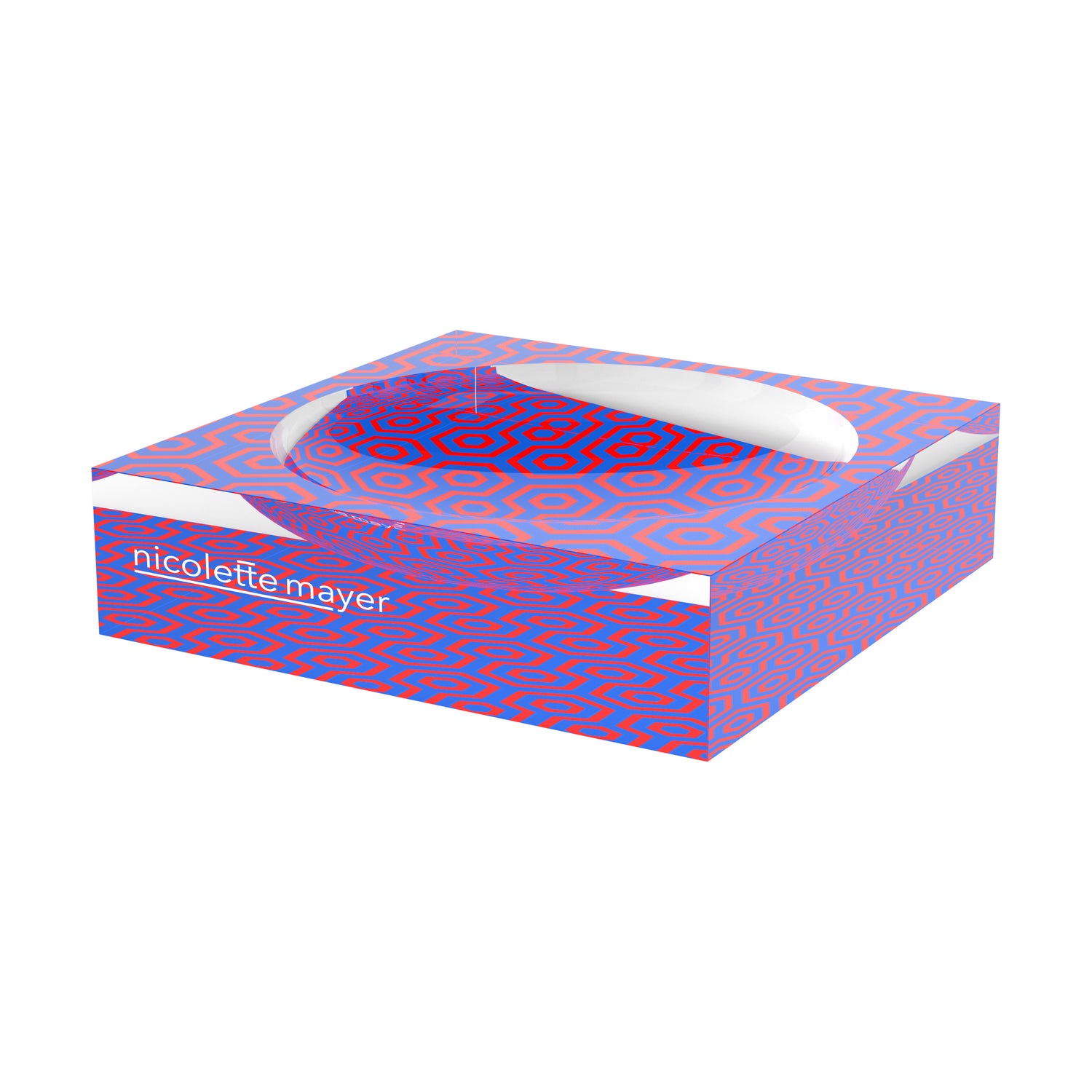 Eyepop Hydrangea And Tomato Acrylic Candy Catchall Dish