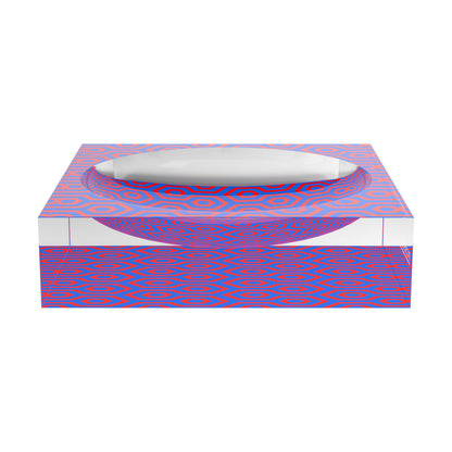 Eyepop Hydrangea And Tomato Acrylic Candy Catchall Dish