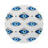 Eyes Blue White 16" Round Pebble Placemats, Set of 4 - nicolettemayer.com
