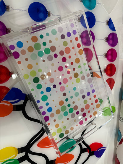 Mod Confetti Andre Acrylic Vanity Tray 12.25X7.75