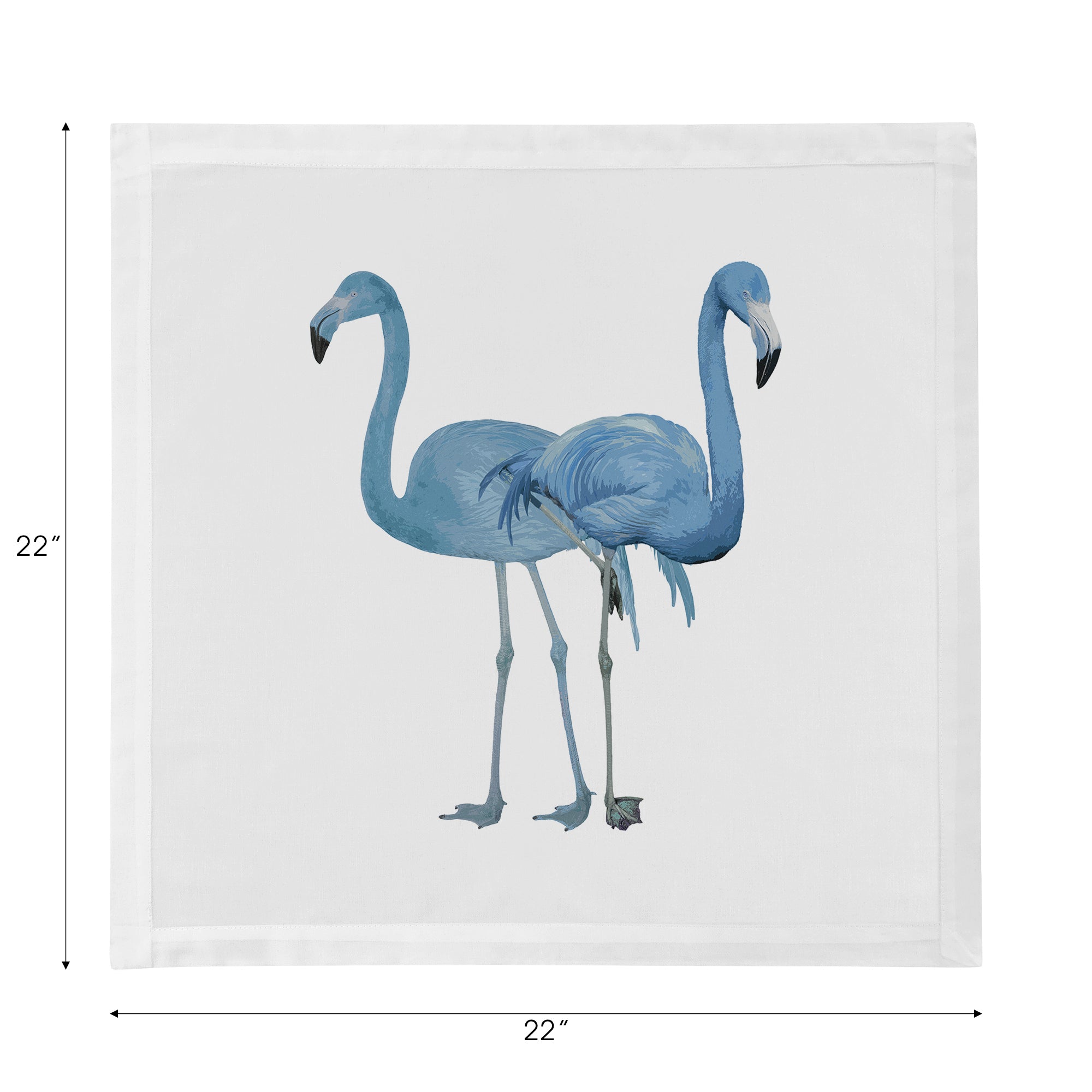 Flamingos in the Mirror Beverly Cotton Sateen Dinner Napkins - nicolettemayer.com
