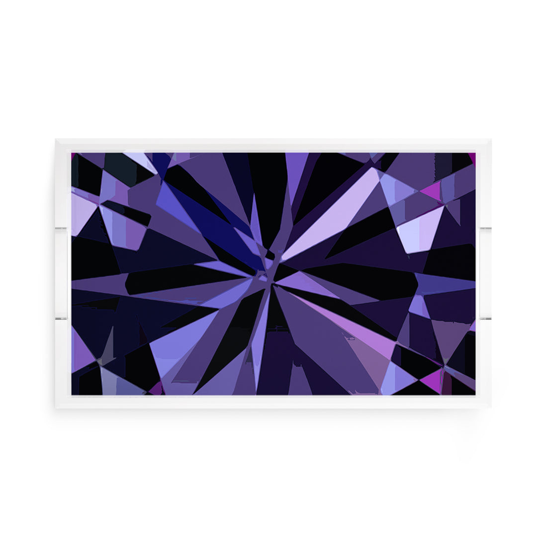 Facets Acrylic Rectangle Decorative Tray, by Nicolette Mayer 