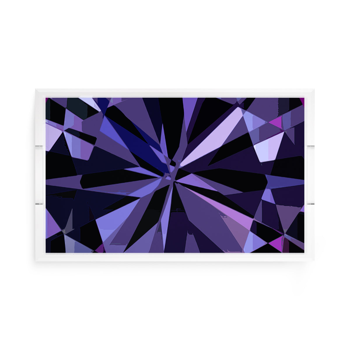Facets Acrylic Rectangle Decorative Tray, by Nicolette Mayer 