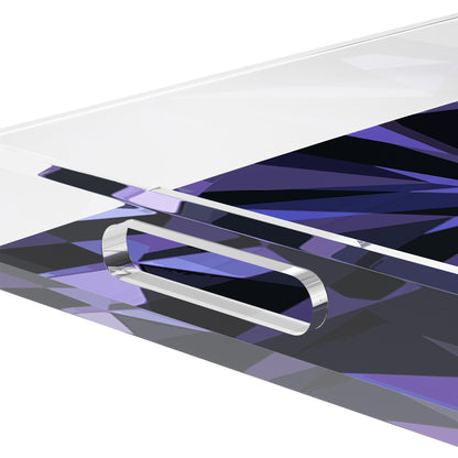Facets Acrylic Rectangle Decorative Tray, by Nicolette Mayer 