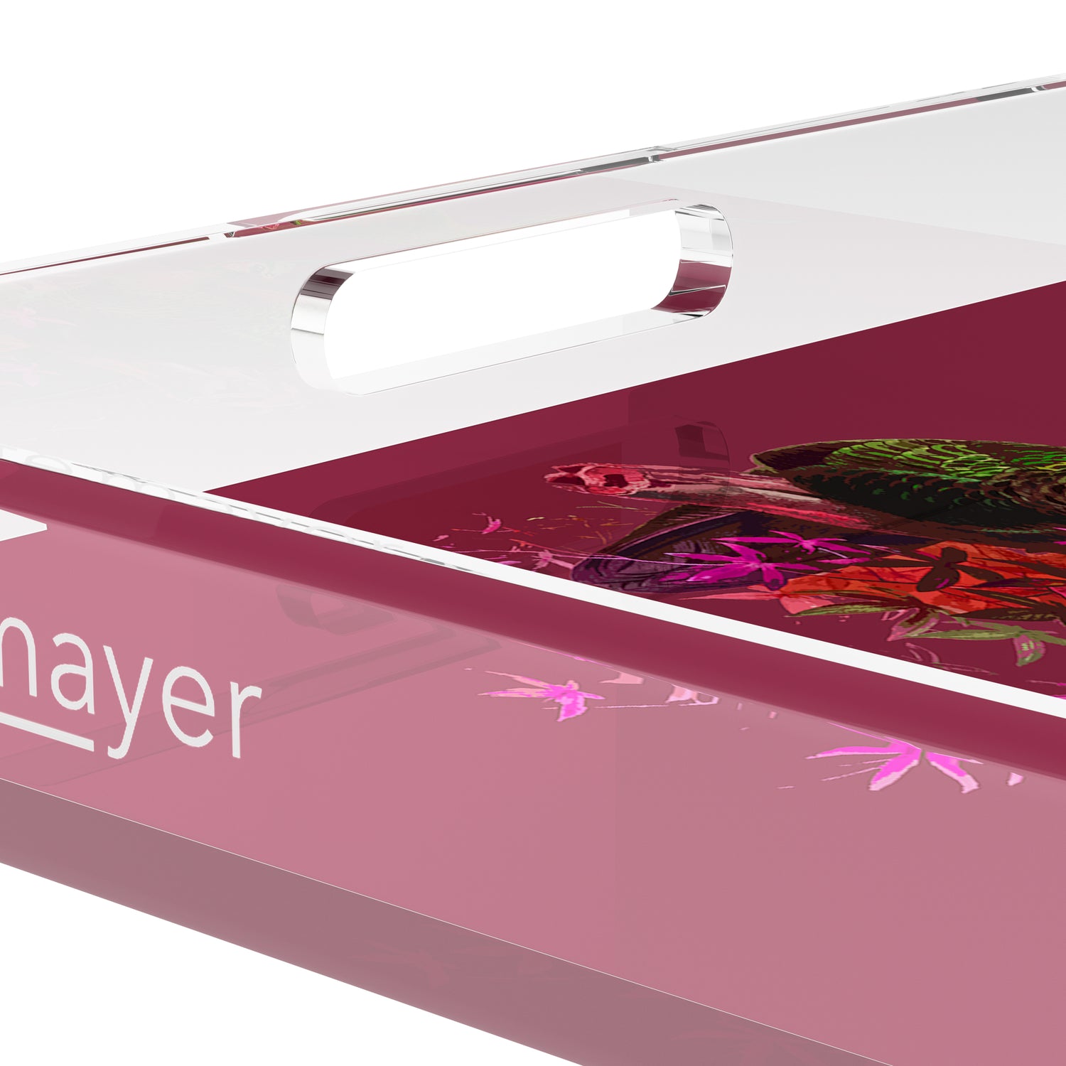 Family Pheasants Pinot 12X12 Acrylic Tray - nicolettemayer.com
