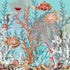 Fan Coral Reef Turquoise – 36x36" Modern Acrylic Wall Art - nicolettemayer.com