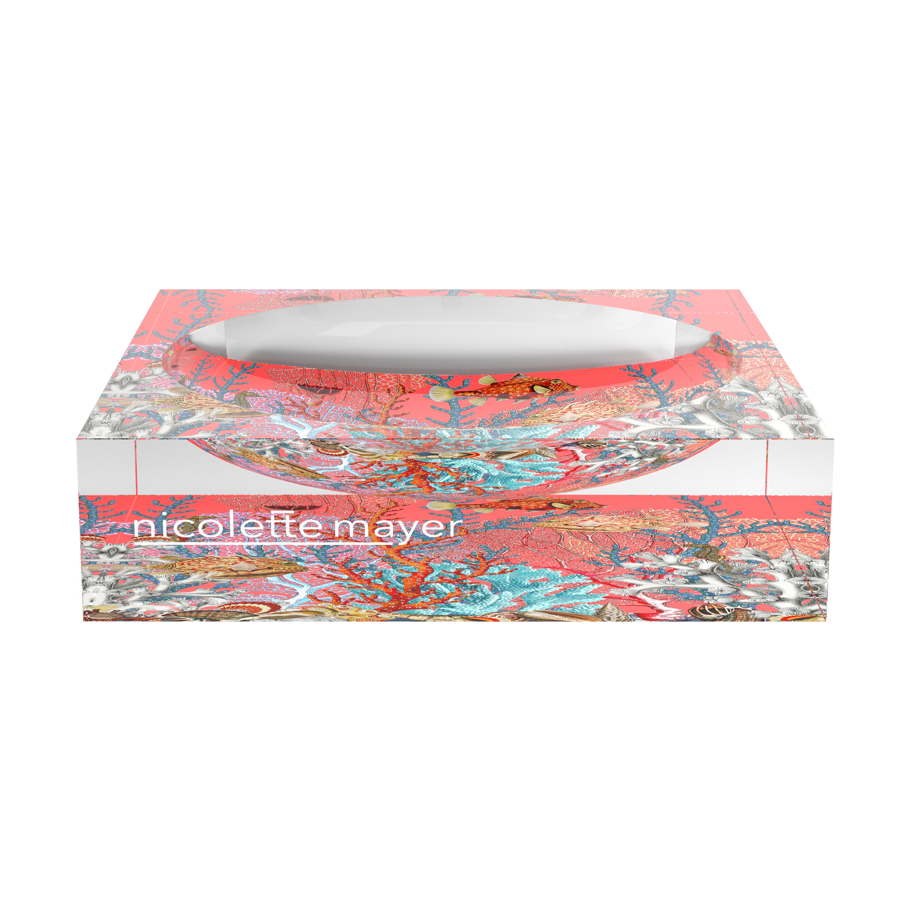 Fan Coral Reef Corallo Acrylic Candy Catchall Dish