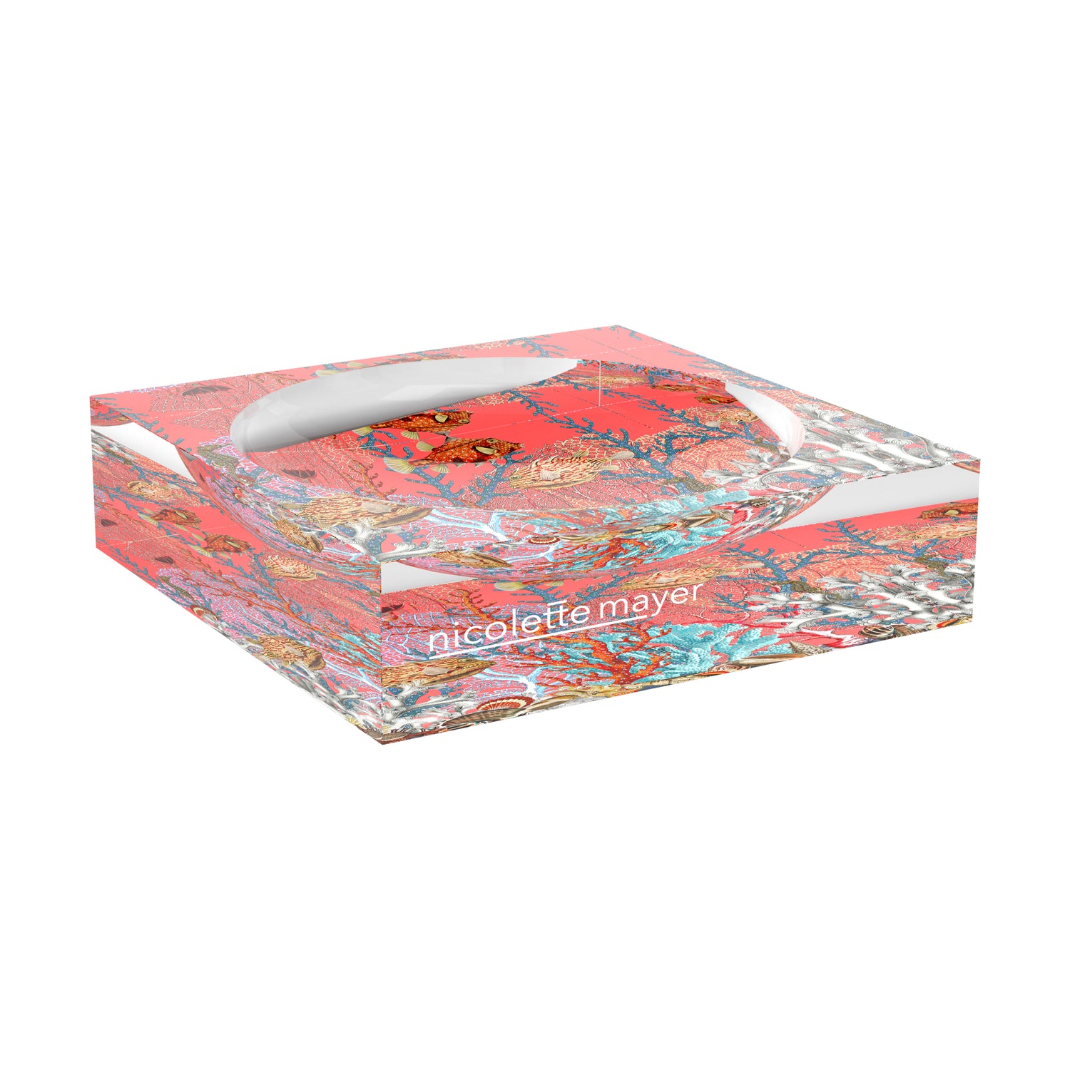 Fan Coral Reef Corallo Acrylic Candy Catchall Dish