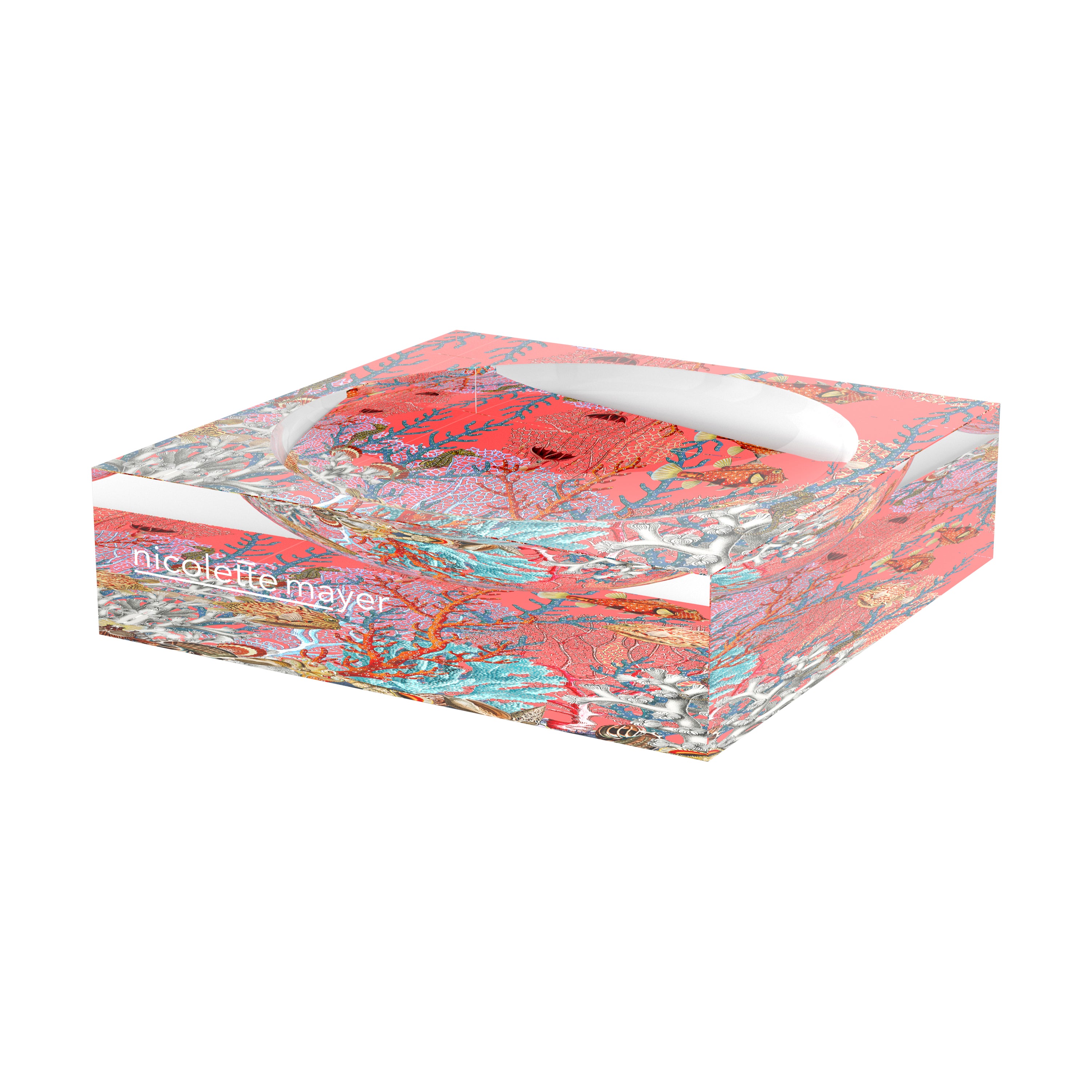 Fan Coral Reef Corallo Acrylic Candy Catchall Dish