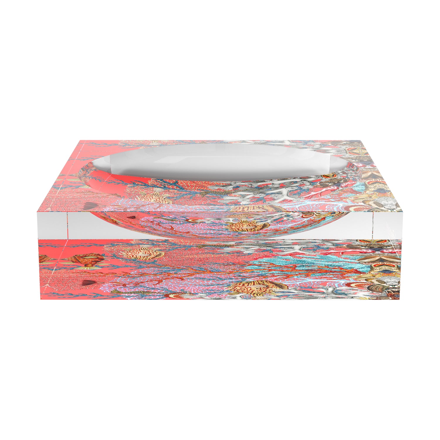 Fan Coral Reef Corallo Acrylic Candy Catchall Dish