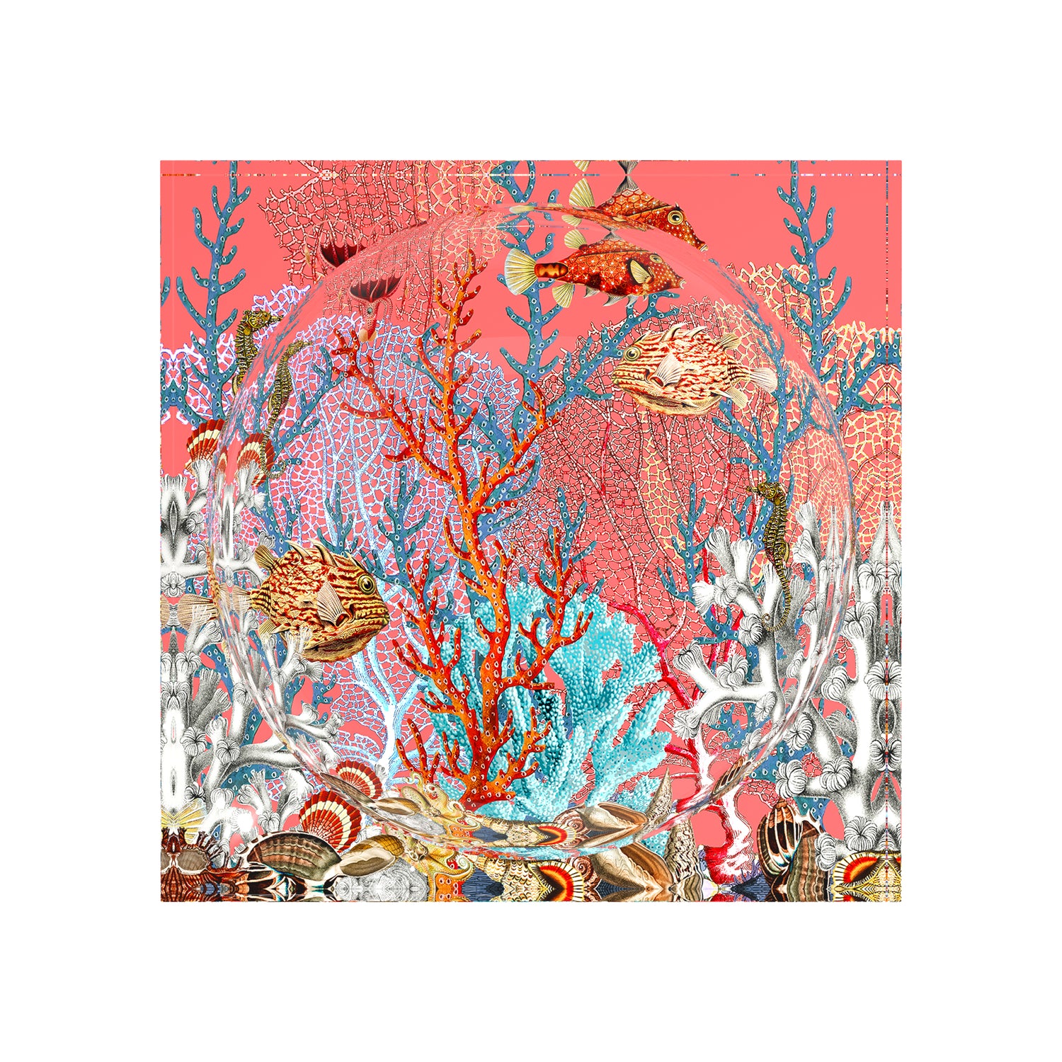 Fan Coral Reef Corallo Acrylic Candy Catchall Dish