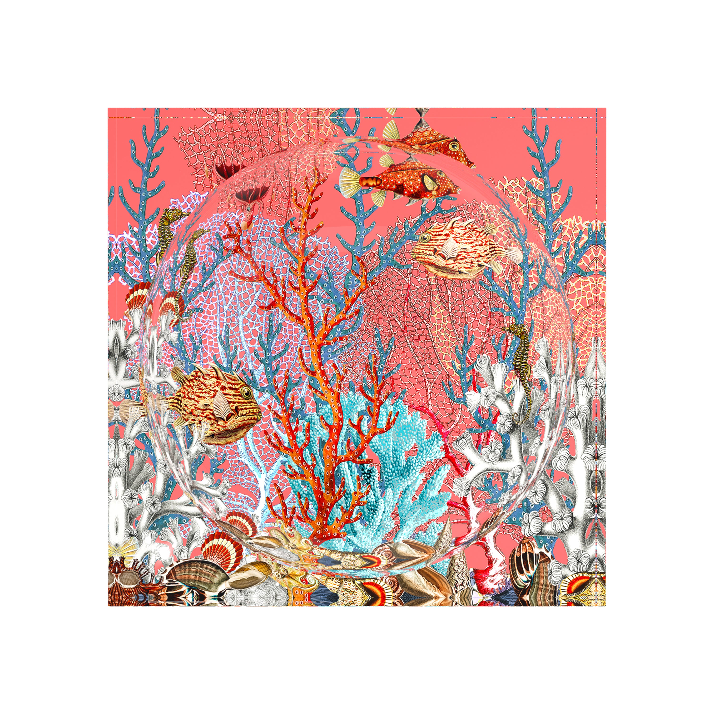 Fan Coral Reef Corallo Acrylic Candy Catchall Dish