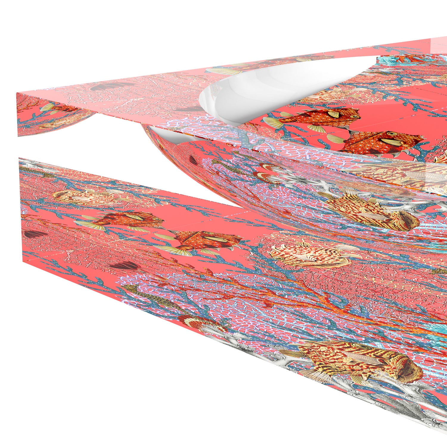 Fan Coral Reef Corallo Acrylic Candy Catchall Dish