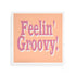 Feelin Groovy Peach Mauve Celadon Acrylic Decorative Tray, 12 x 12 in. by Nicolette Mayer 