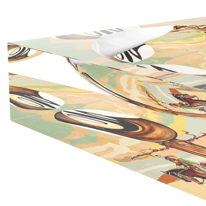 Fence Post XOXO Acrylic Candy Catchall Dish, 6 x 6 in., 8 x 8 in. by Nicolette Mayer