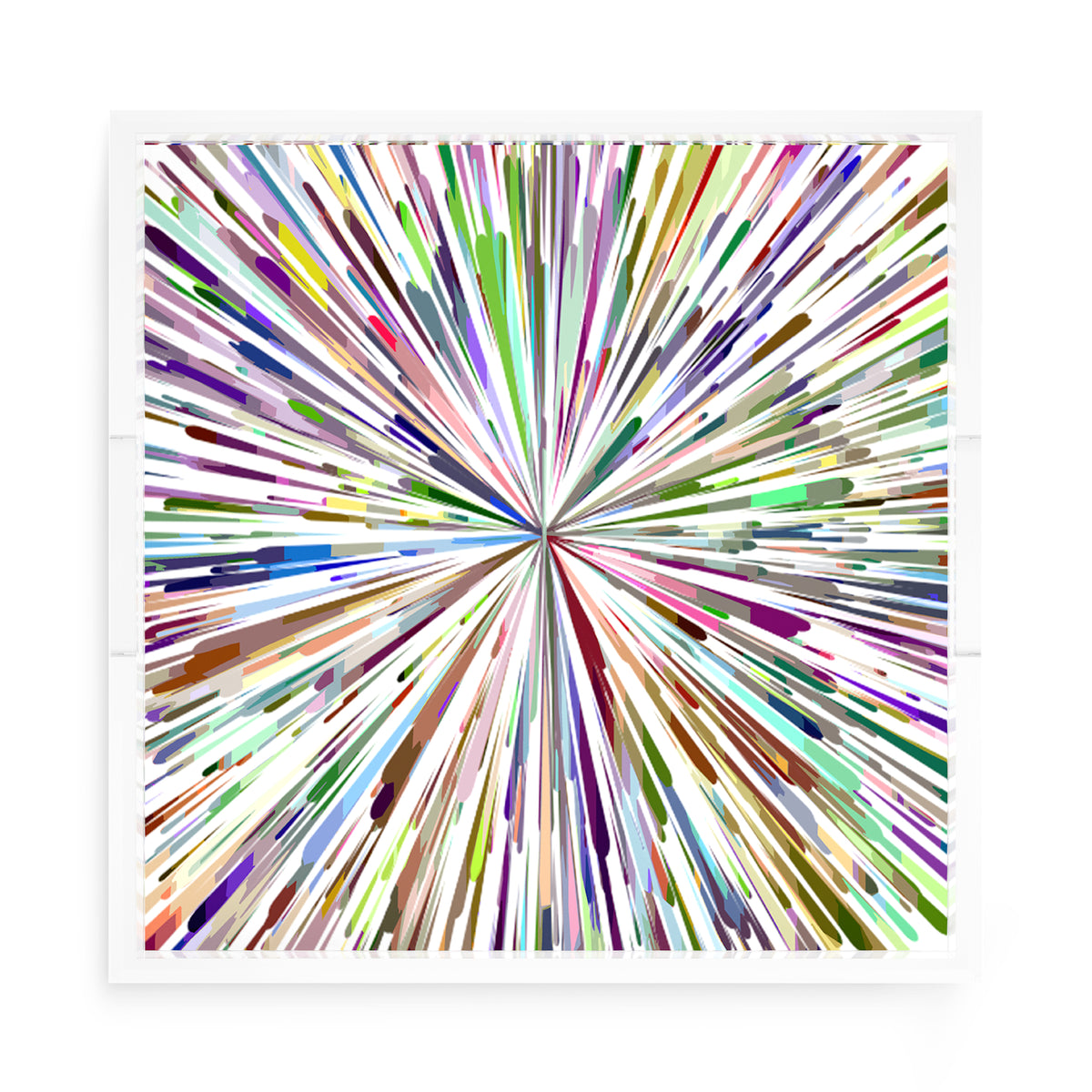 Fireworks Acrylic Square Decorative Tray, by Nicolette Mayer 