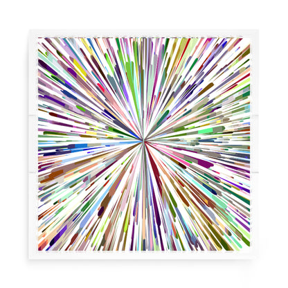 Fireworks Acrylic Square Decorative Tray, by Nicolette Mayer 